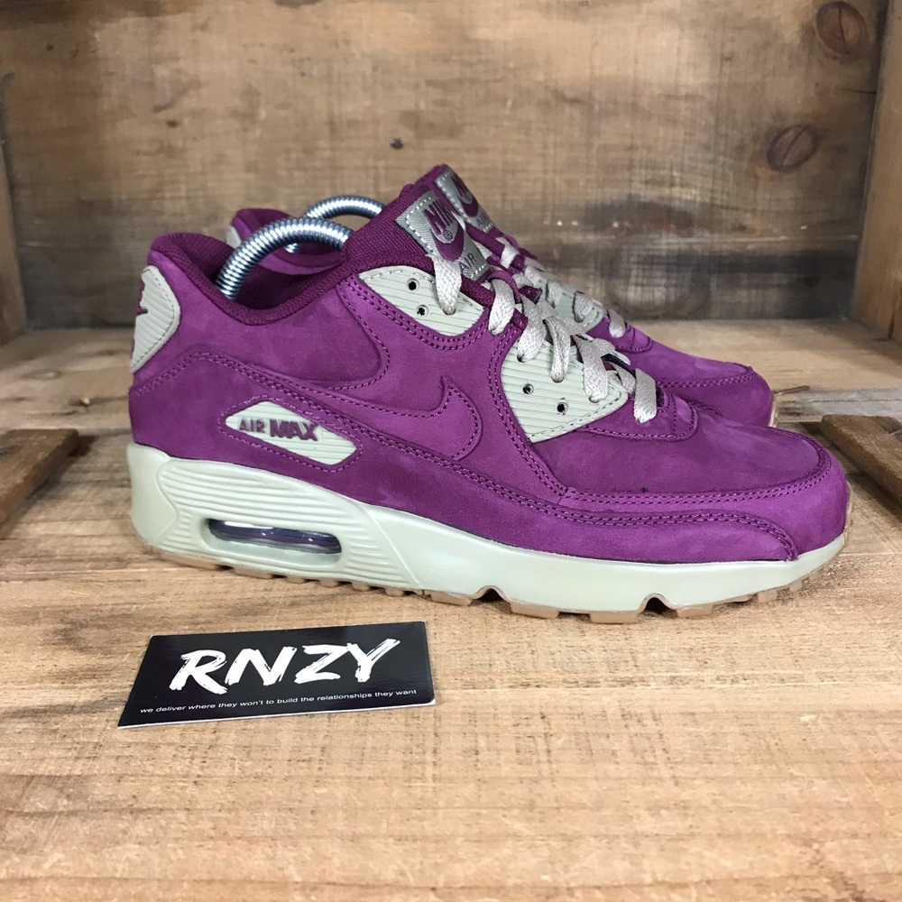 NEW Nike Air Max 90 Winter Bordeaux Bamboo Suede - Picture 1 of 6